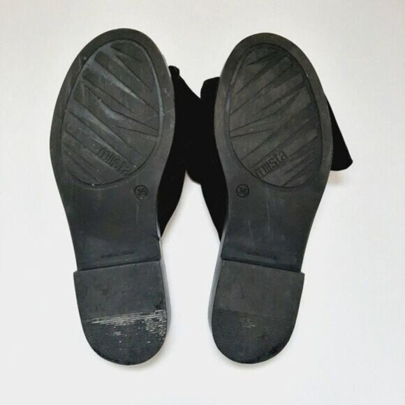 MIISTA London Valerie Sandal Bow Black Sz 36 / US 5.5 - Picture 13 of 13
